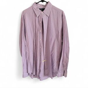 Polo Ralph Lauren Purple Striped Dress Shirt